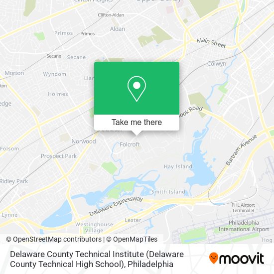 Delaware County Technical Institute (Delaware County Technical High School) map
