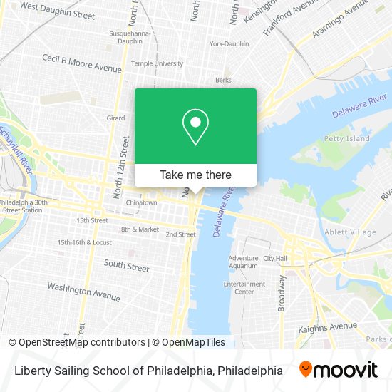 Liberty Sailing School of Philadelphia map
