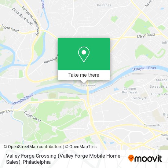 Mapa de Valley Forge Crossing (Valley Forge Mobile Home Sales)