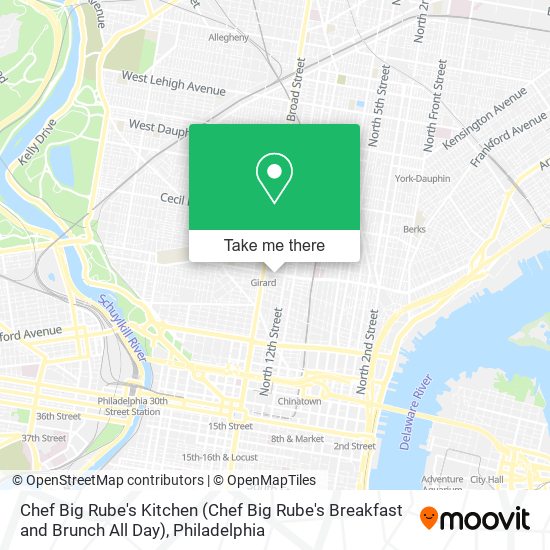 Chef Big Rube's Kitchen (Chef Big Rube's Breakfast and Brunch All Day) map