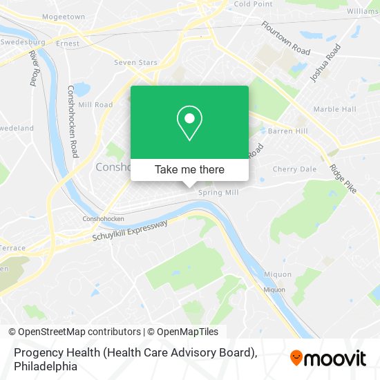 Progency Health (Health Care Advisory Board) map