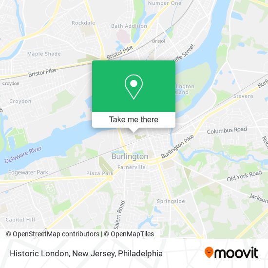 Mapa de Historic London, New Jersey