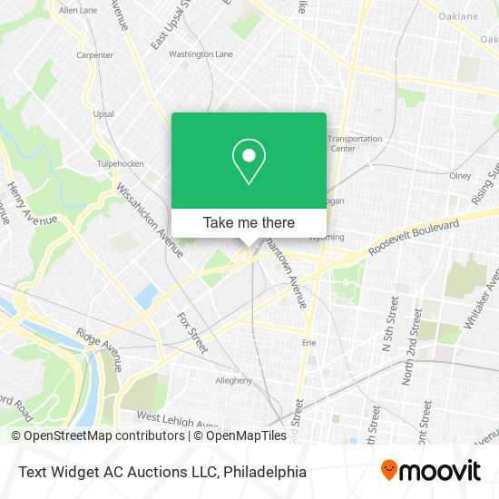 Mapa de Text Widget AC Auctions LLC