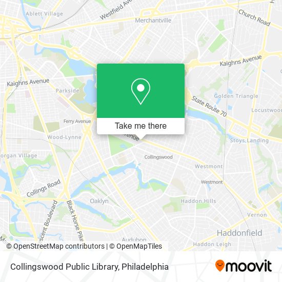 Collingswood Public Library map