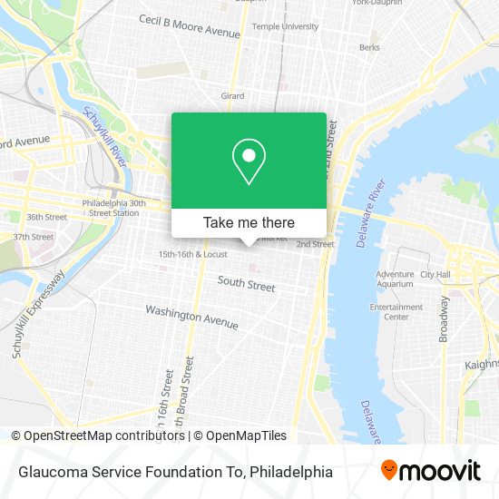 Mapa de Glaucoma Service Foundation To