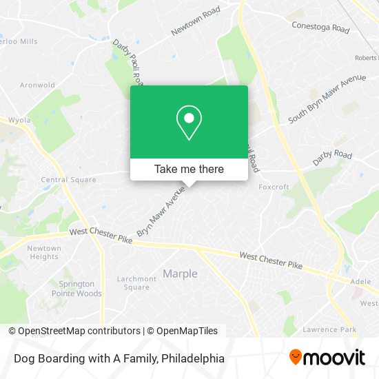 Dog Boarding with A Family map