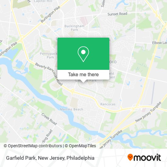 Garfield Park, New Jersey map