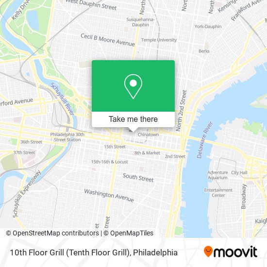 Mapa de 10th Floor Grill (Tenth Floor Grill)