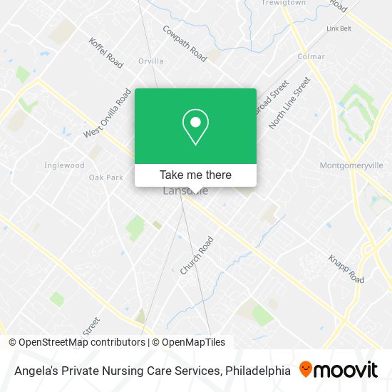 Angela's Private Nursing Care Services map