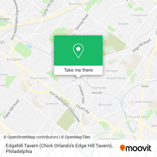 Edgehill Tavern (Chick Orlando's Edge Hill Tavern) map