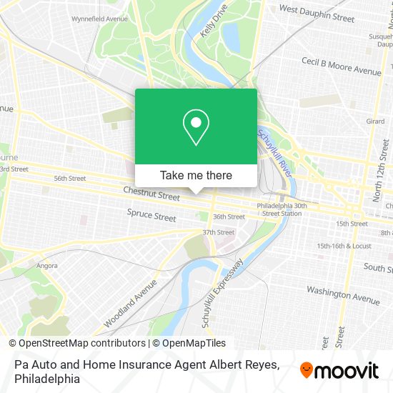 Mapa de Pa Auto and Home Insurance Agent Albert Reyes