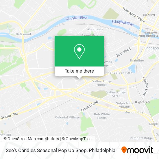 Mapa de See's Candies Seasonal Pop Up Shop