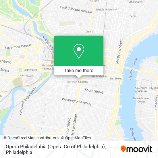 Opera Philadelphia (Opera Co of Philadelphia) map