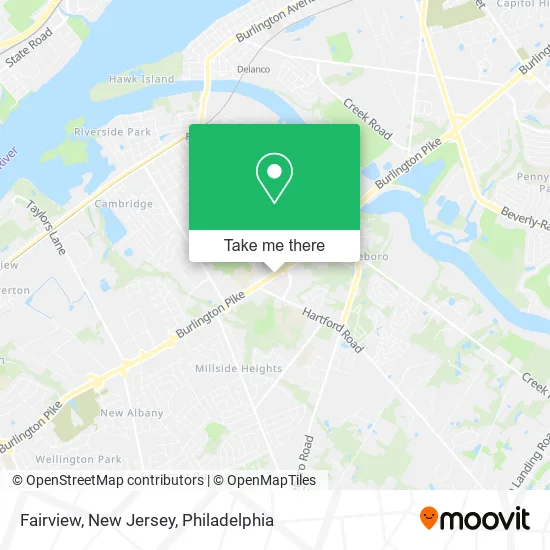 Fairview, New Jersey map