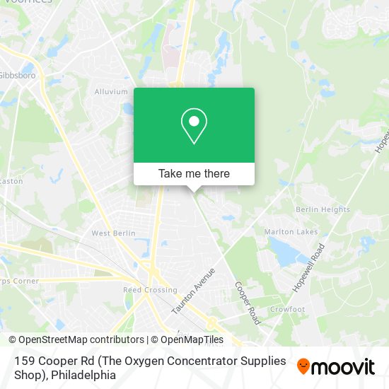 159 Cooper Rd (The Oxygen Concentrator Supplies Shop) map