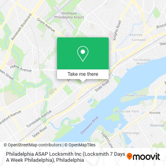 Philadelphia ASAP Locksmith Inc (Locksmith 7 Days A Week Philadelphia) map
