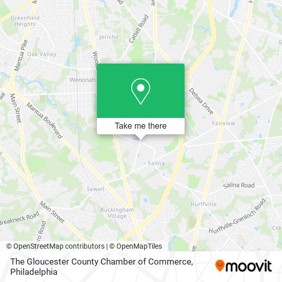 The Gloucester County Chamber of Commerce map