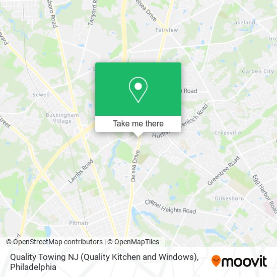 Mapa de Quality Towing NJ (Quality Kitchen and Windows)