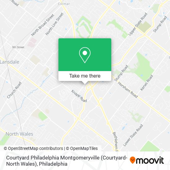 Mapa de Courtyard Philadelphia Montgomeryville (Courtyard-North Wales)