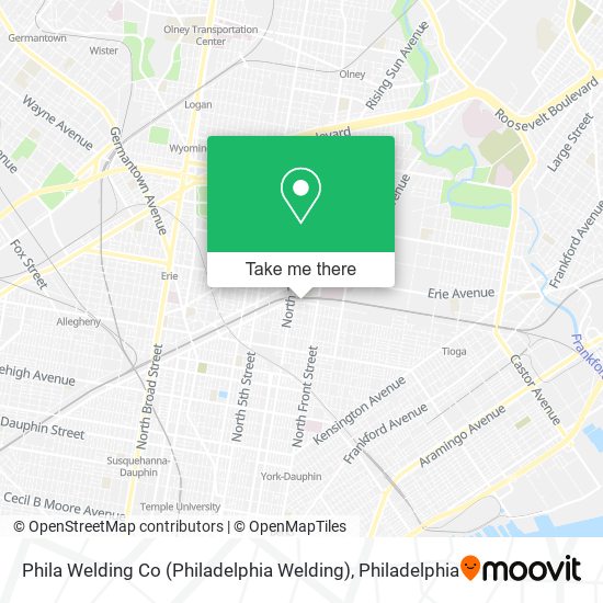 Mapa de Phila Welding Co (Philadelphia Welding)