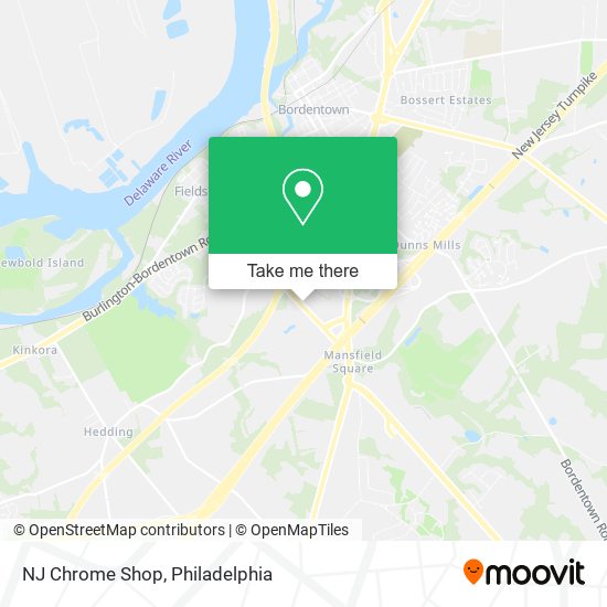 NJ Chrome Shop map