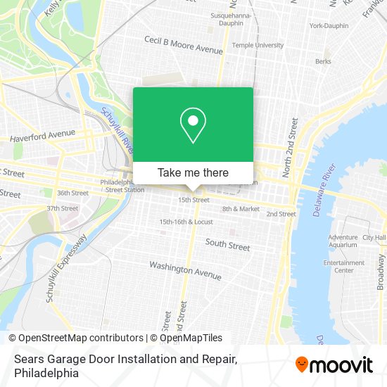 Mapa de Sears Garage Door Installation and Repair