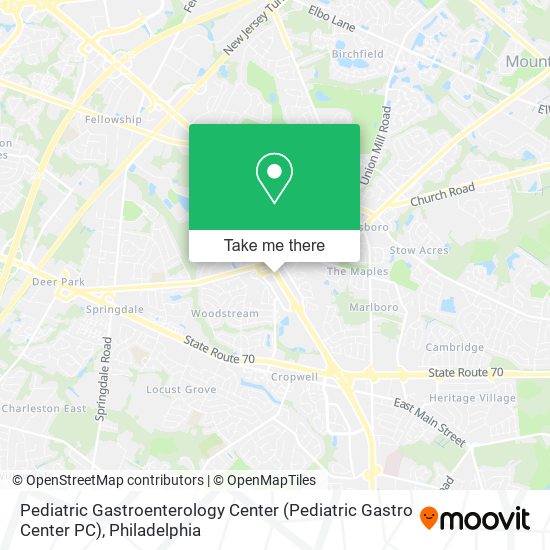 Mapa de Pediatric Gastroenterology Center (Pediatric Gastro Center PC)