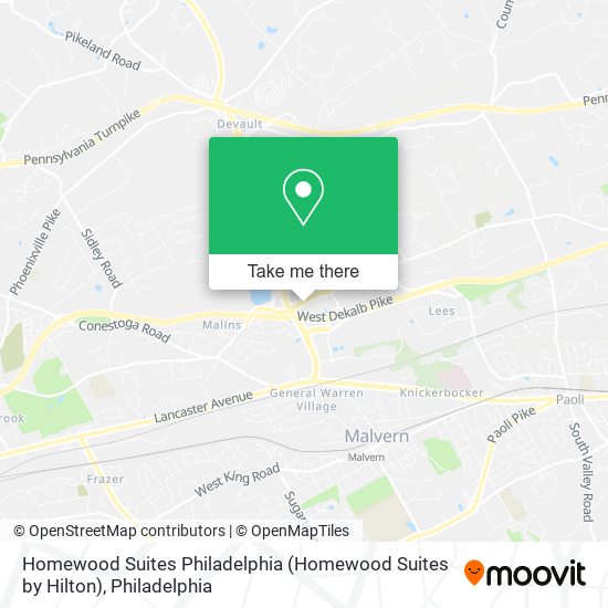 Homewood Suites Philadelphia (Homewood Suites by Hilton) map
