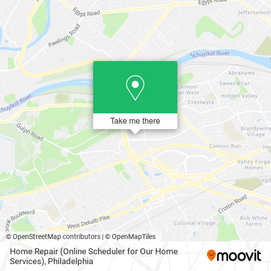 Mapa de Home Repair (Online Scheduler for Our Home Services)