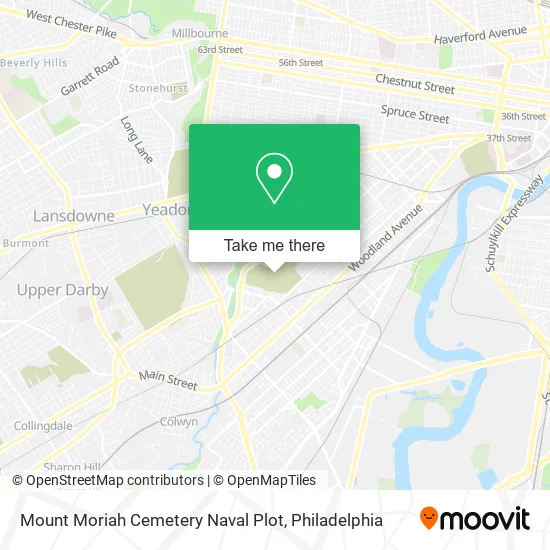Mount Moriah Cemetery Naval Plot map