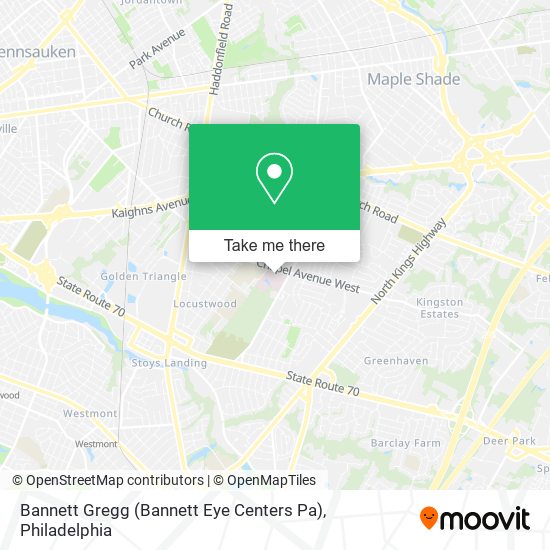 Bannett Gregg (Bannett Eye Centers Pa) map