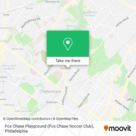 Mapa de Fox Chase Playground (Fox Chase Soccer Club)