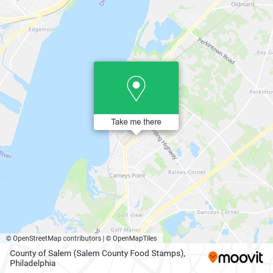 Mapa de County of Salem (Salem County Food Stamps)