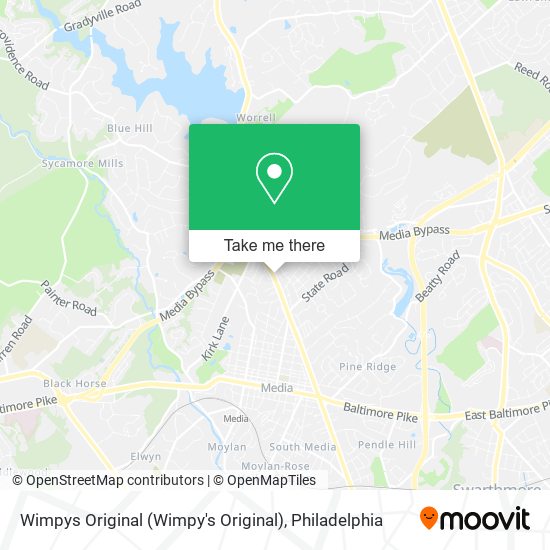 Mapa de Wimpys Original (Wimpy's Original)