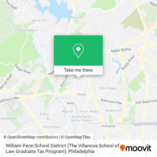 William Penn School District (The Villanova School of Law Graduate Tax Program) map