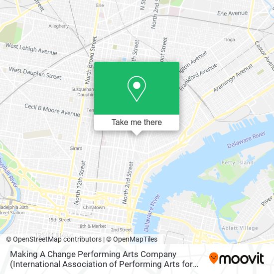 Making A Change Performing Arts Company map