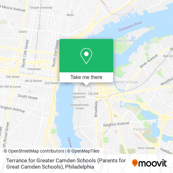 Mapa de Terrance for Greater Camden Schools (Parents for Great Camden Schools)