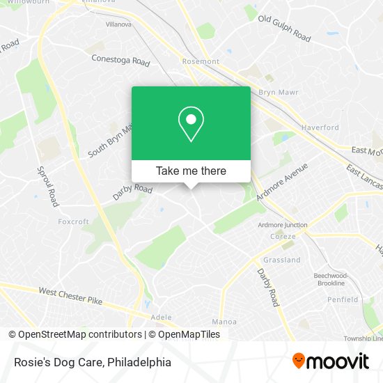 Mapa de Rosie's Dog Care