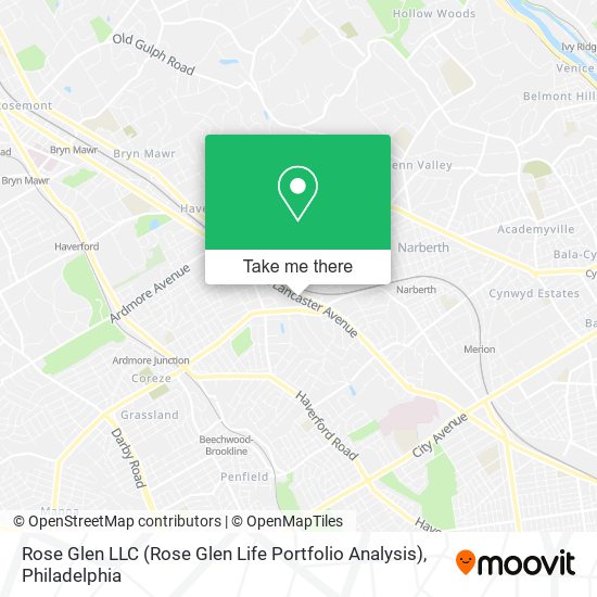 Mapa de Rose Glen LLC (Rose Glen Life Portfolio Analysis)