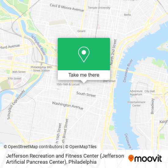 Jefferson Recreation and Fitness Center (Jefferson Artificial Pancreas Center) map