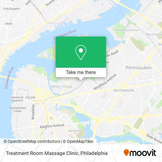 Mapa de Treatment Room Massage Clinic