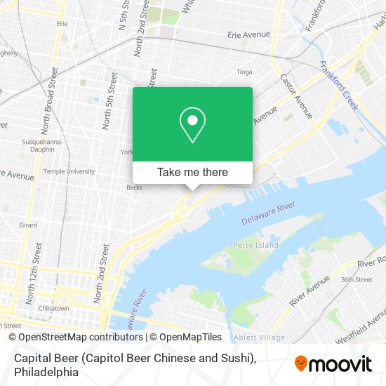 Mapa de Capital Beer (Capitol Beer Chinese and Sushi)