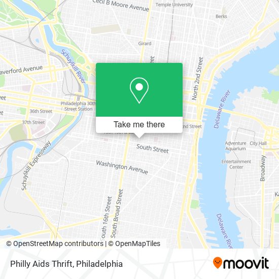 Philly Aids Thrift map