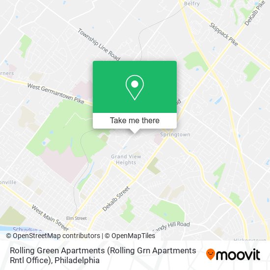 Mapa de Rolling Green Apartments (Rolling Grn Apartments Rntl Office)