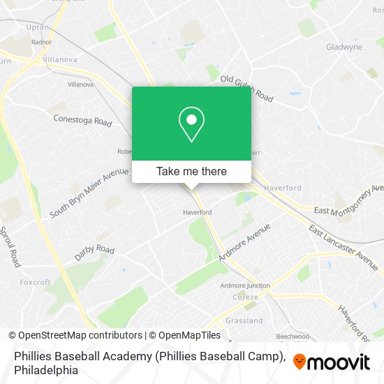 Mapa de Phillies Baseball Academy (Phillies Baseball Camp)