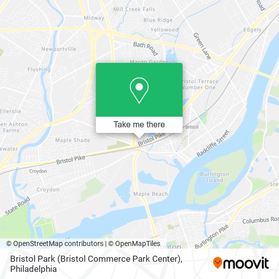 Mapa de Bristol Park (Bristol Commerce Park Center)