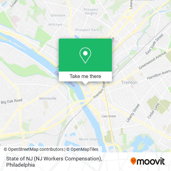 State of NJ (NJ Workers Compensation) map