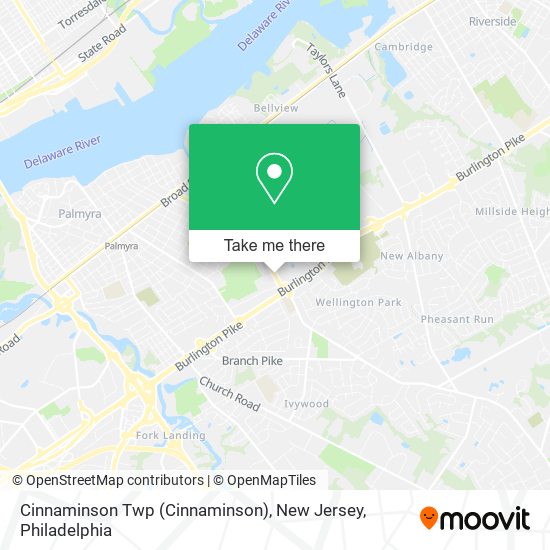 Cinnaminson Twp (Cinnaminson), New Jersey map