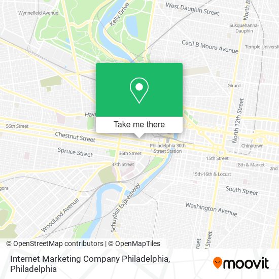 Mapa de Internet Marketing Company Philadelphia