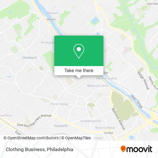 Mapa de Clothing Business